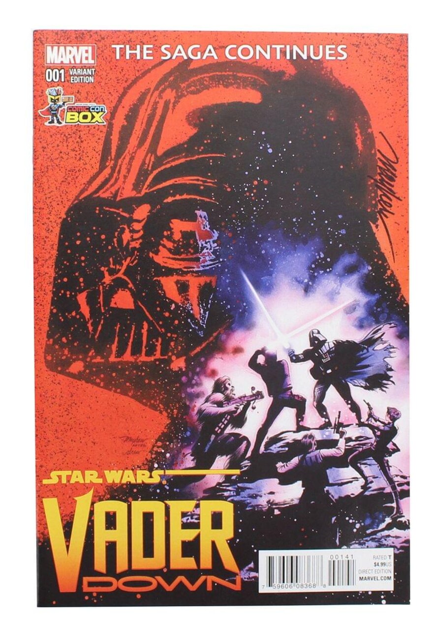 Star Wars Vader Down #1 | Con Box Color Cover | AUTOGRAPHED - Mike Mayhew
